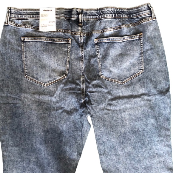 Sonoma Midrise Curvy Skinny Jeans 22W - Picture 9 of 16
